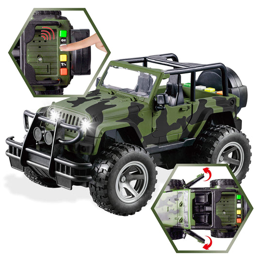 JOYIN military vehicles military-truck, rugged realism enhances immersive pretend missions.