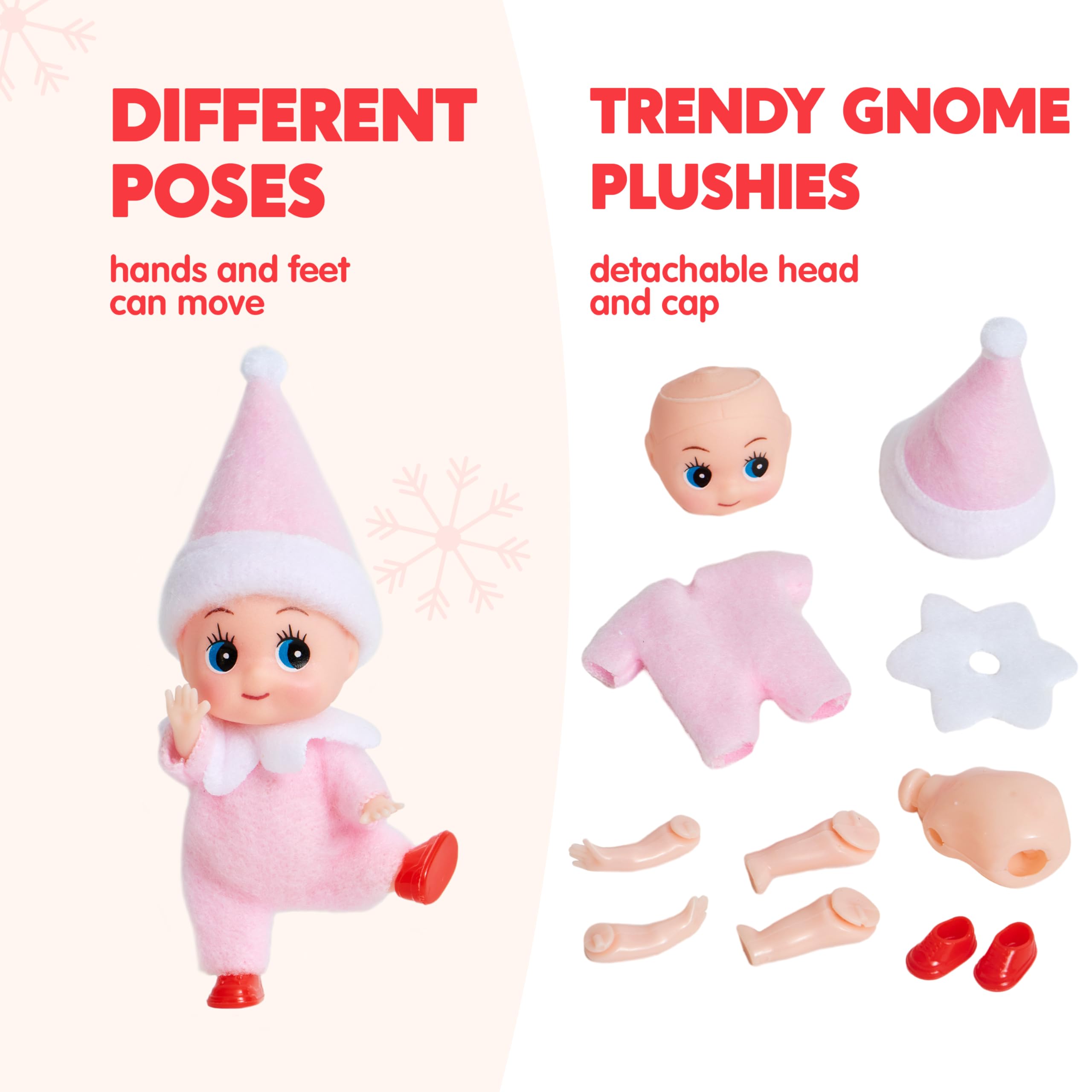 JOYIN mini elf doll with simple poses for kid-friendly decor.