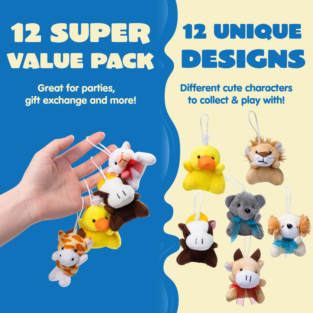 JOYIN mini plush animals in bulk, perfect for party favors and celebrations