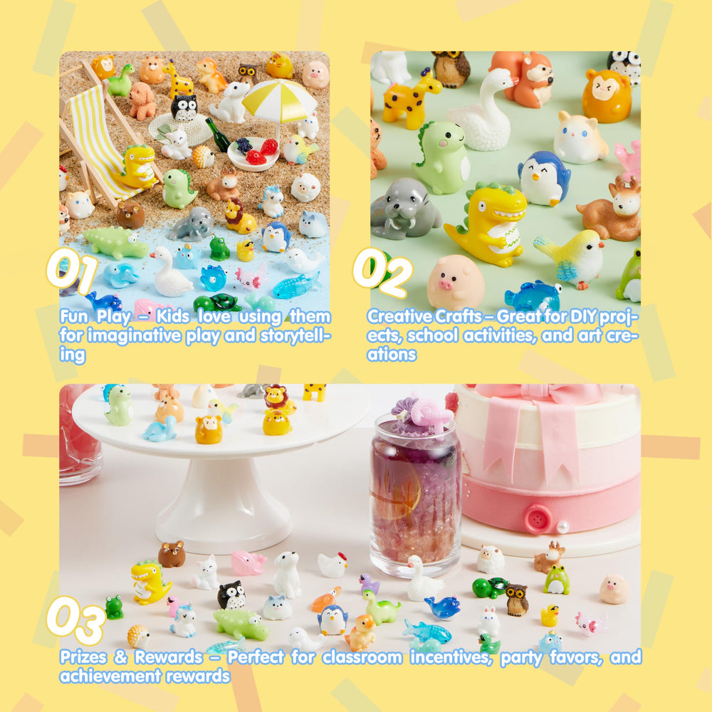 JOYIN mini resin dinosaurs adds playful diorama details and party favors