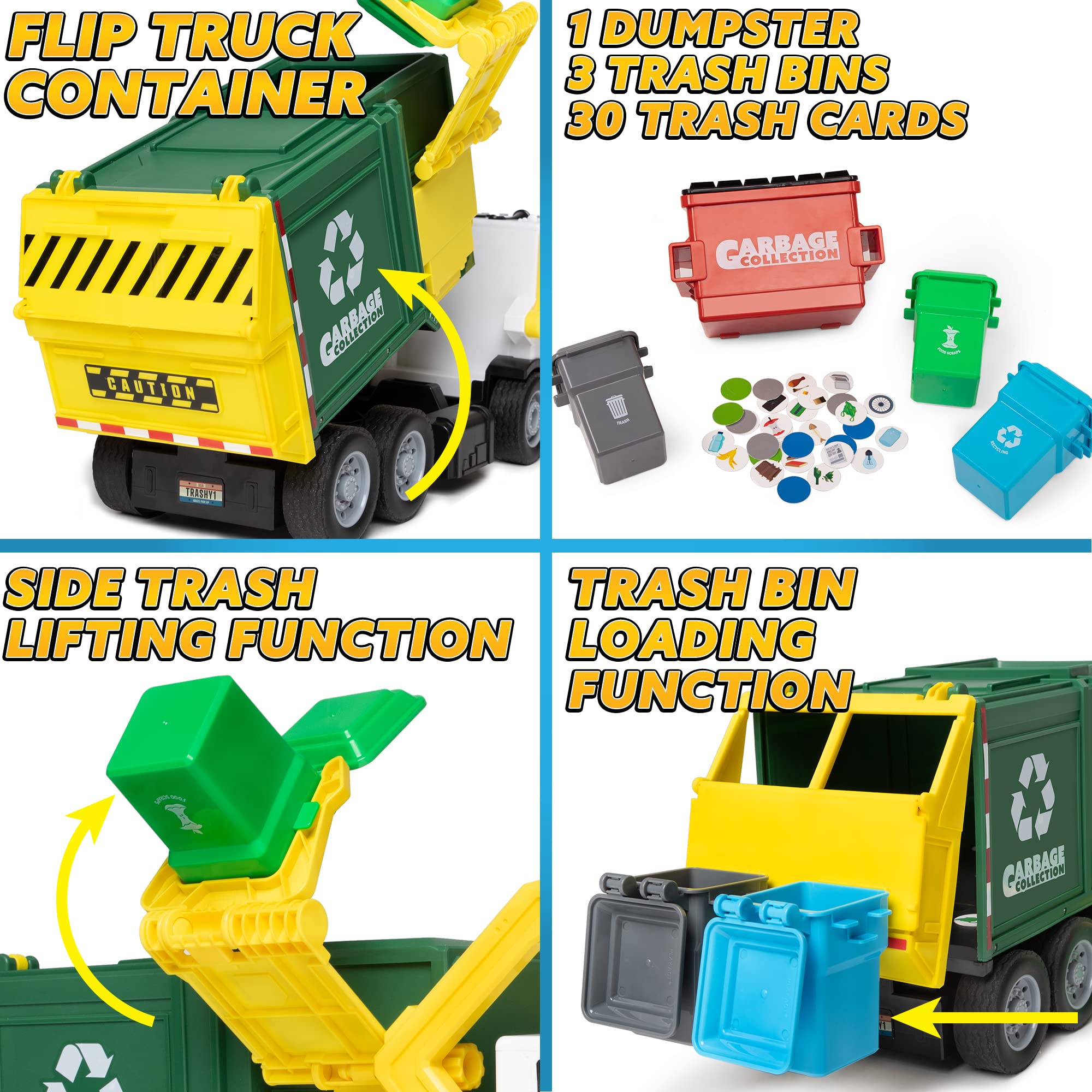 JOYIN mini trash learning cards with 30 images for early categorization practice.