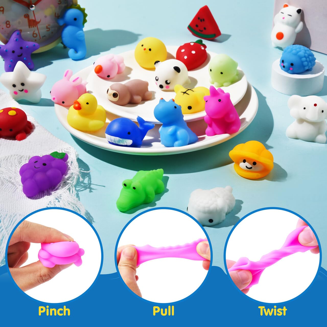 JOYIN Mochi squishy toy design collection: fifty designs spark imagination and sharing.