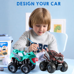 JOYIN monster car coloring activity display for playrooms