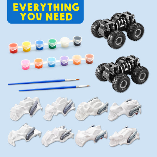 JOYIN monster car paint brushes pack for precise coloring