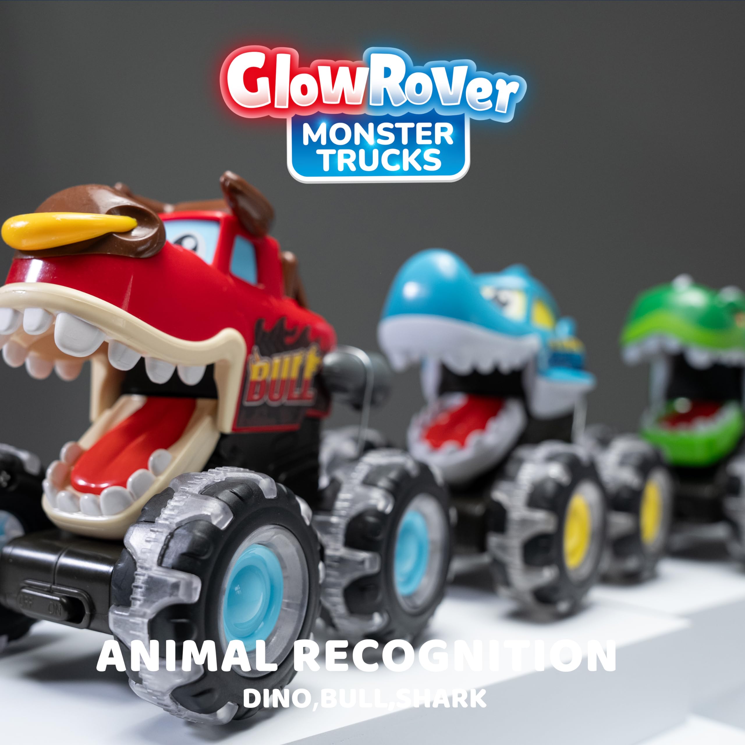 JOYIN monster truck glowing four-wheel lights create captivating play sessions.