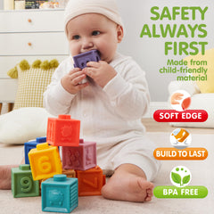 JOYIN montessori teether textures offer varied textures for teething tots.