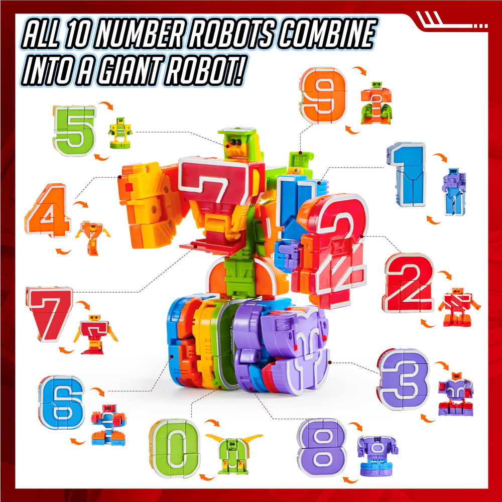 JOYIN Number Bots digits detachable feature supports quick number practice
