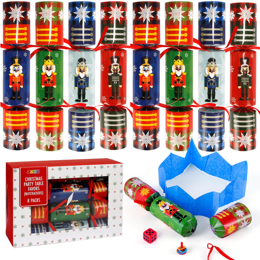 JOYIN nutcracker 8-pack table favors with festive design to delight guests.