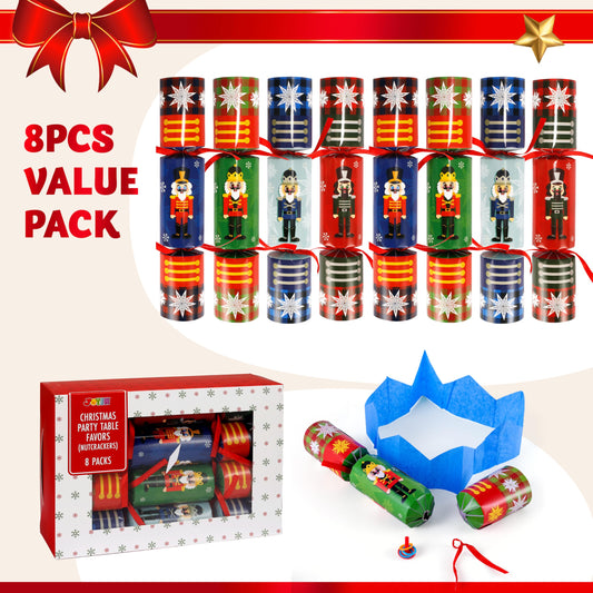JOYIN assorted-design nutcrackers add playful holiday ambiance to dinners.