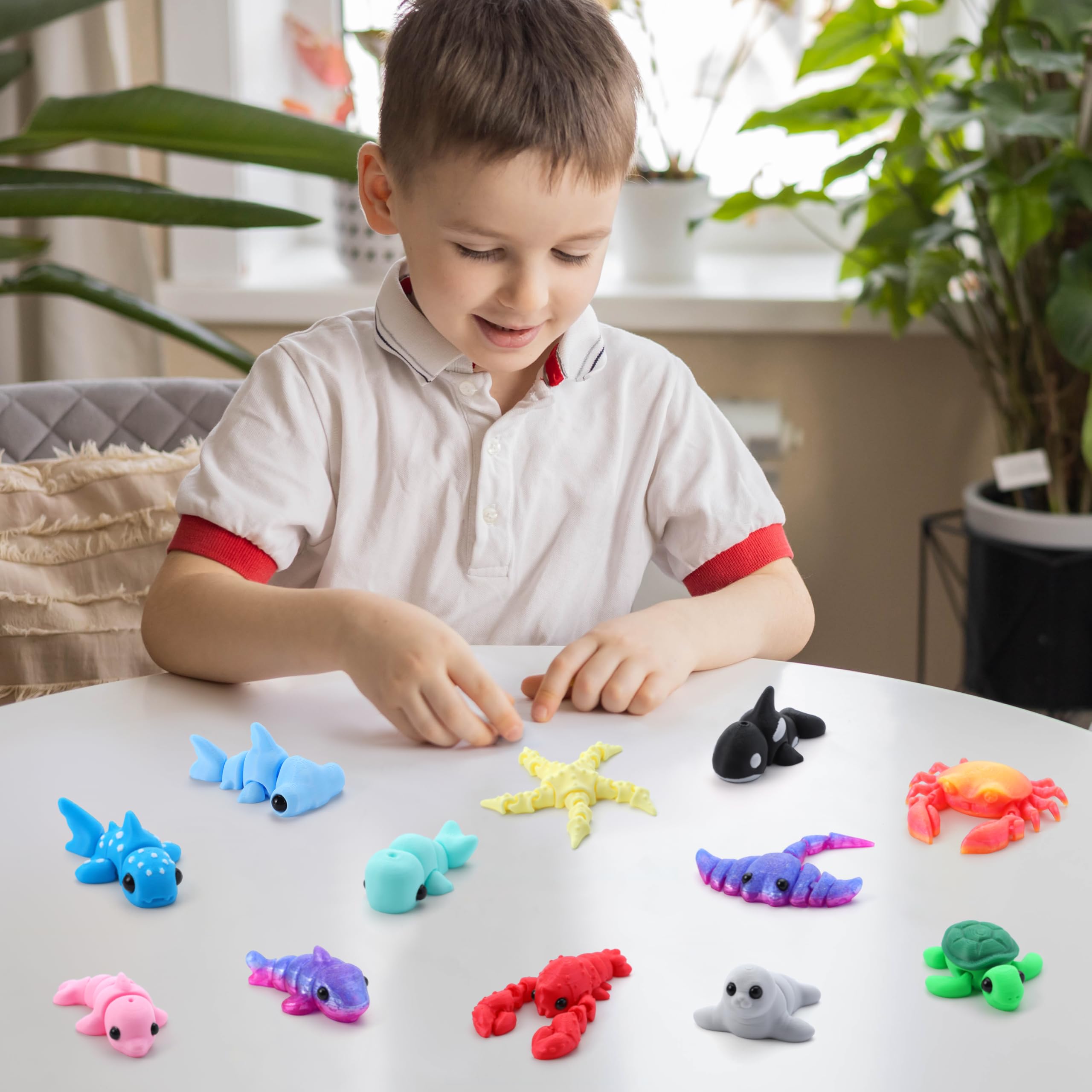 JOYIN crab articulated toy for tiny hands and interactive play.