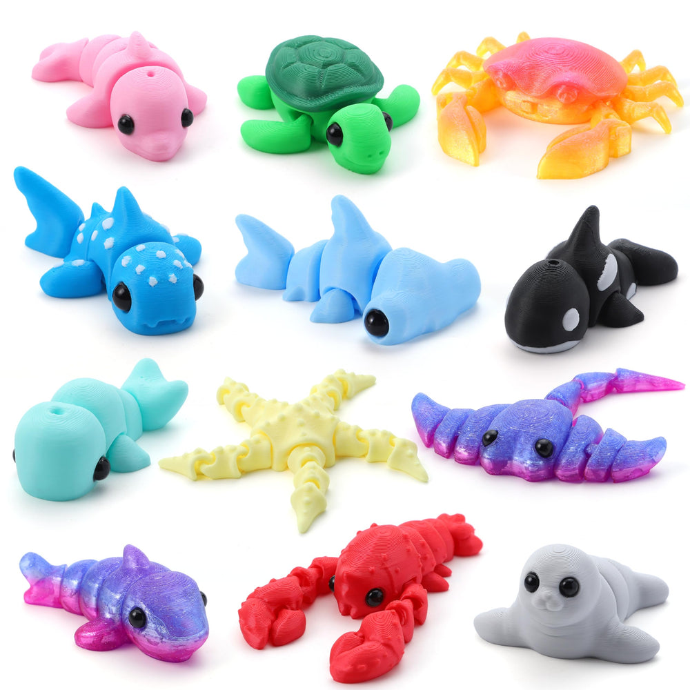 JOYIN ocean turtle poseable figure, ideal for desk play and on-the-go fun.
