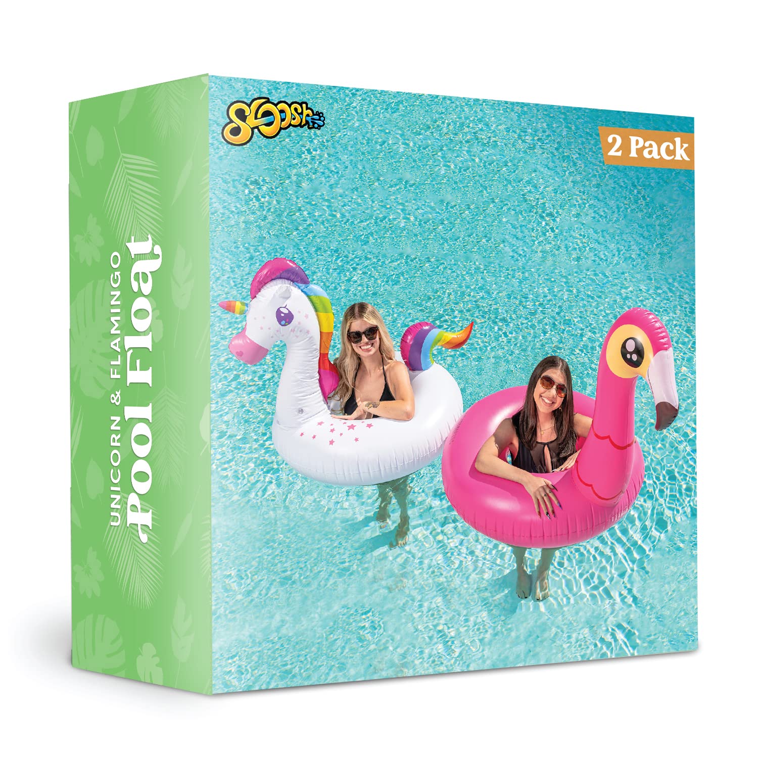 JOYIN oversized pool float, 40-inch diameter for adults and kids.