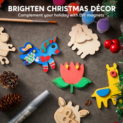 JOYIN paint palette and brush shown for colorful magnet decorating.