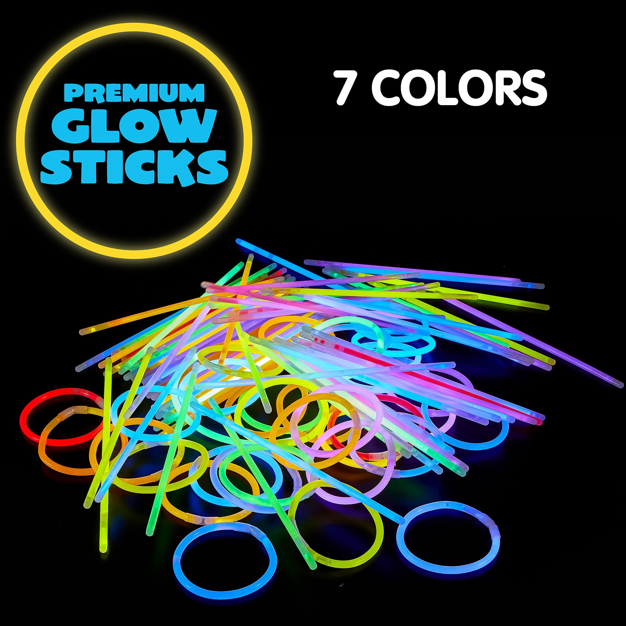 JOYIN glow sticks creating bright neon ambiance for night events