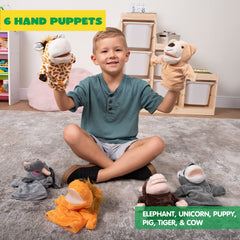 JOYIN pig hand puppet in soft durable fabric