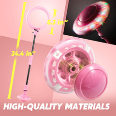 JOYIN Pink Ankle Skip Ball features easy setup for quick play