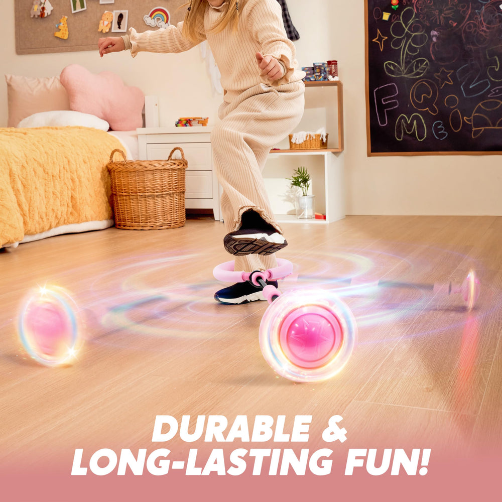 JOYIN Pink Ankle Skip Ball used indoors with simple operation