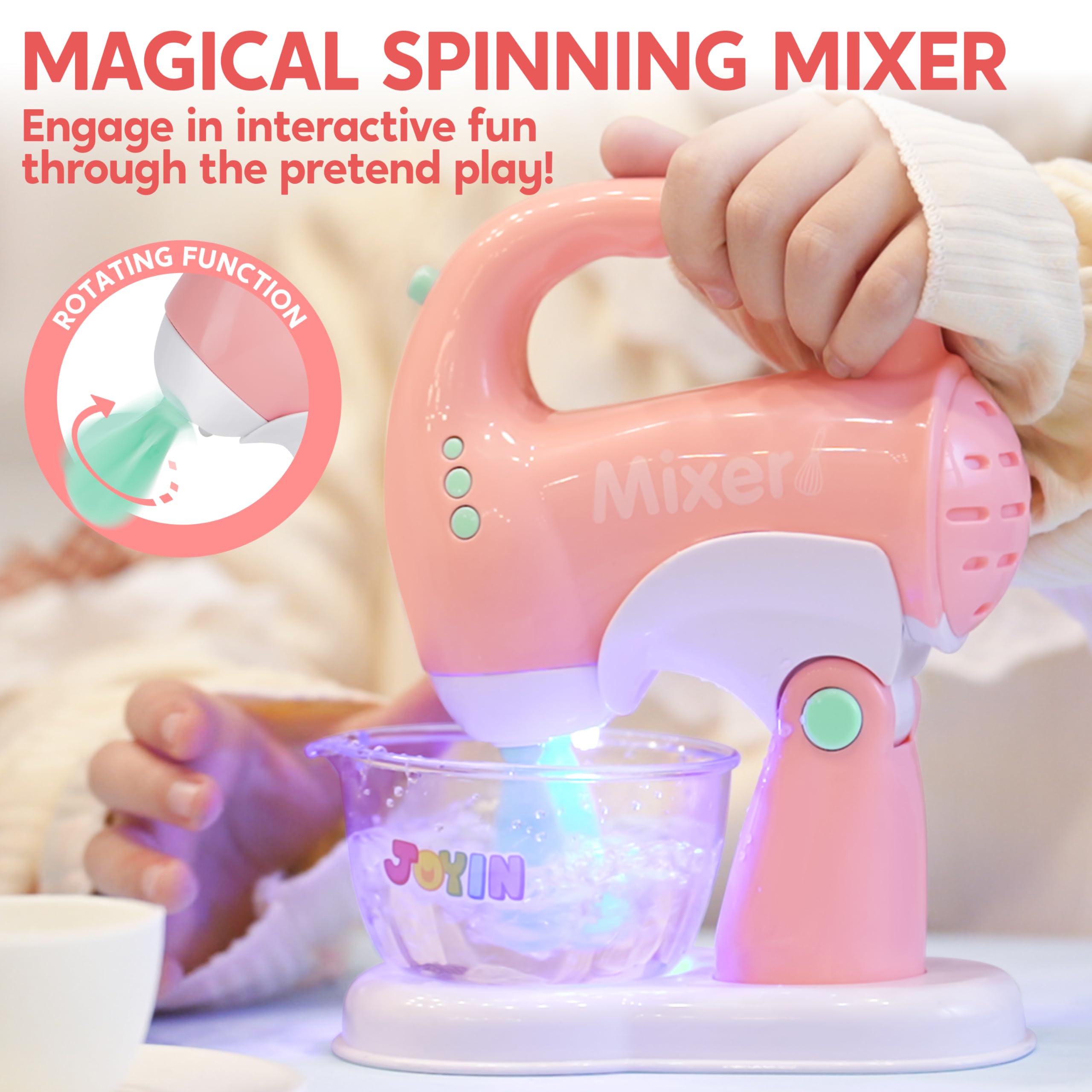 JOYIN utensils set provides safe tools for budding young chefs during role play.