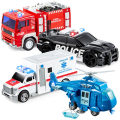 JOYIN police car with bright lights for imaginative play and pretend adventures.