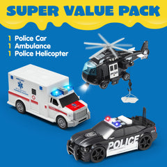 JOYIN police helicopter toy with authentic design for storytelling adventures