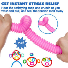 JOYIN Pop Tubes stretch and twist for tactile exploration