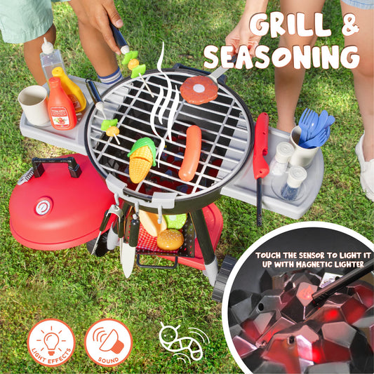 JOYIN pretend charcoal basket creates authentic backyard grill vibes