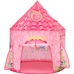 JOYIN princess tent with castle graphic design for imaginative play indoors