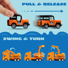 JOYIN pull-back bulldozer for construction pretend play and fine motor practice.