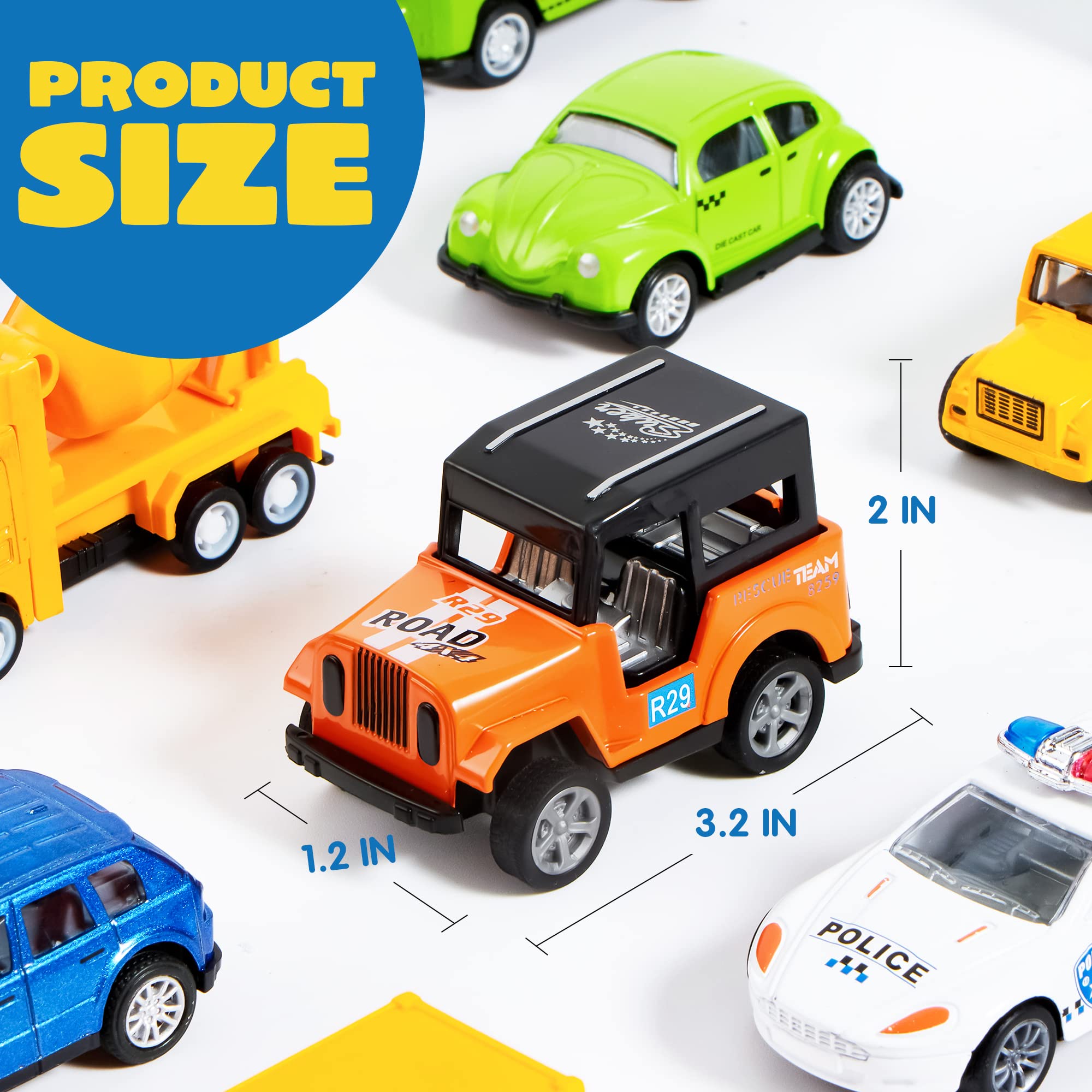 JOYIN pull-back race car for fast-paced play and competition.
