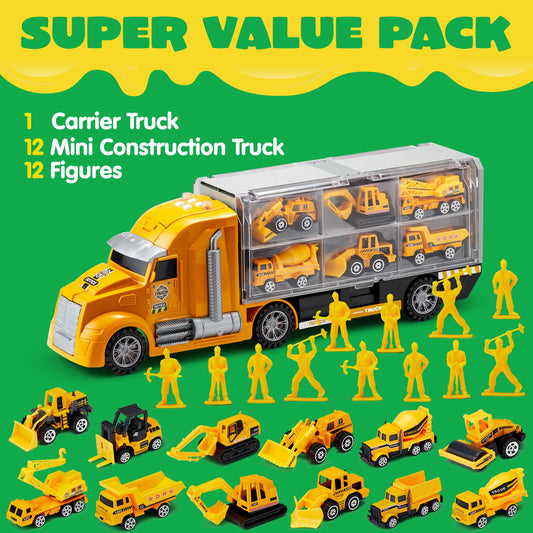 JOYIN push-and-go cars with sounds and lights spark active pretend work.