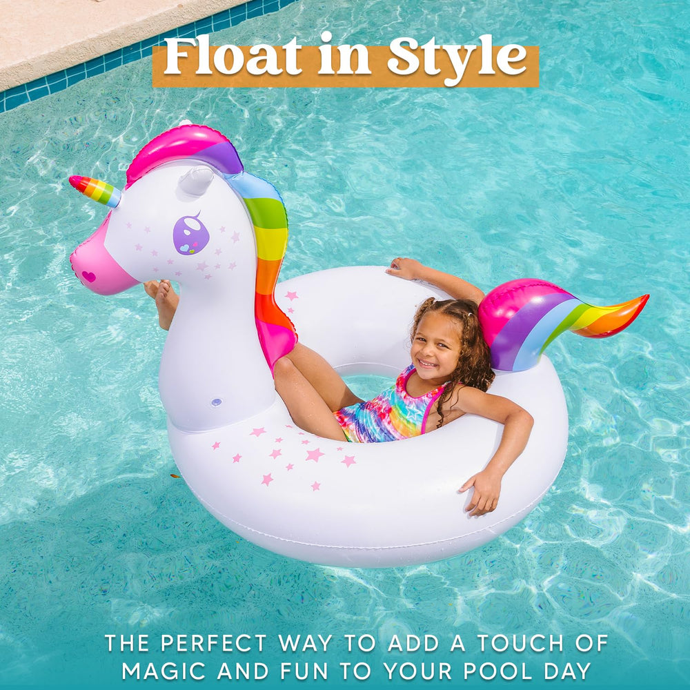 JOYIN quick-inflate-deflate valve feature, speeds setup for spontaneous pool fun.