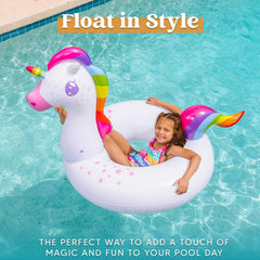 JOYIN quick-inflate-deflate valve feature, speeds setup for spontaneous pool fun.
