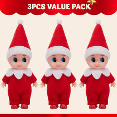 JOYIN red elf doll closeup highlighting detachable hat feature.