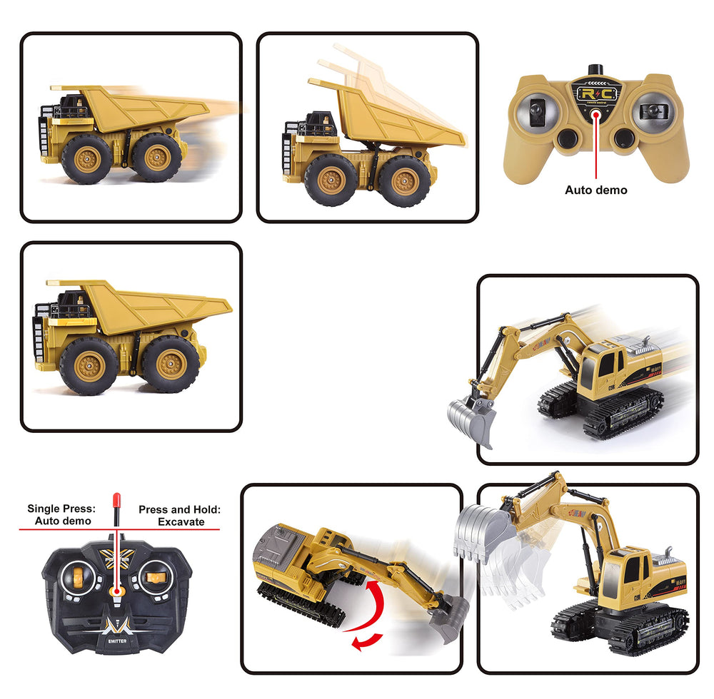 JOYIN remote control toy batteries not included, safe durable ABS plastic