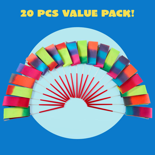 JOYIN ribbon-dancing-wand gradient pack 2 inspires playful routine twists for kids.