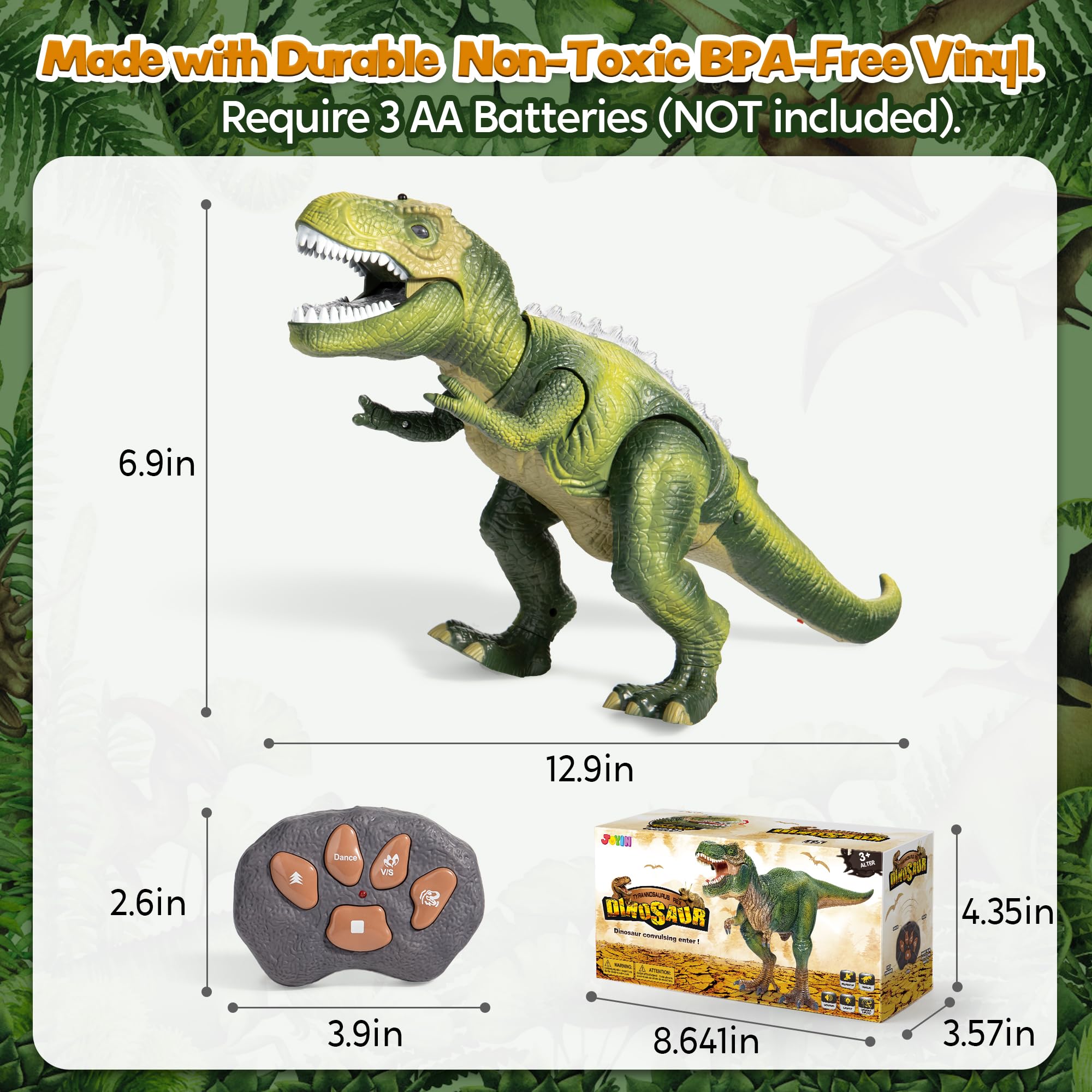 JOYIN robot dinosaur toy BPA-free materials ensure safe, non-toxic play.