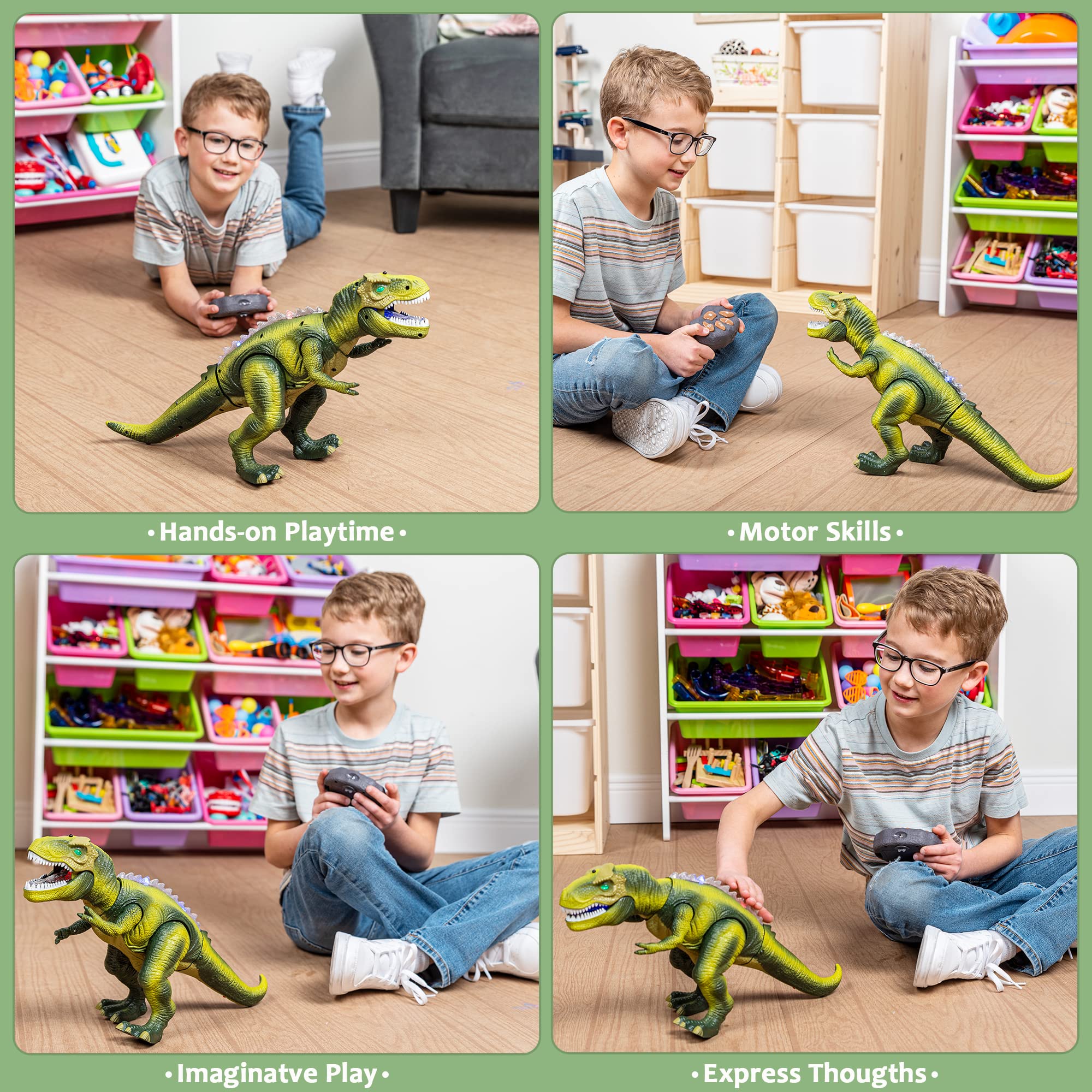 JOYIN robot dinosaur toy dancing action for party entertainment.