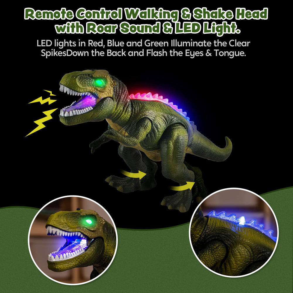 JOYIN robot dinosaur toy remote control enables interactive play.