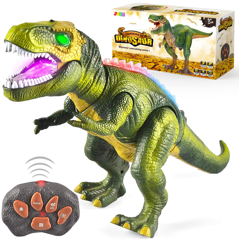 JOYIN robot dinosaur toy walking and roaring for kids playtime.