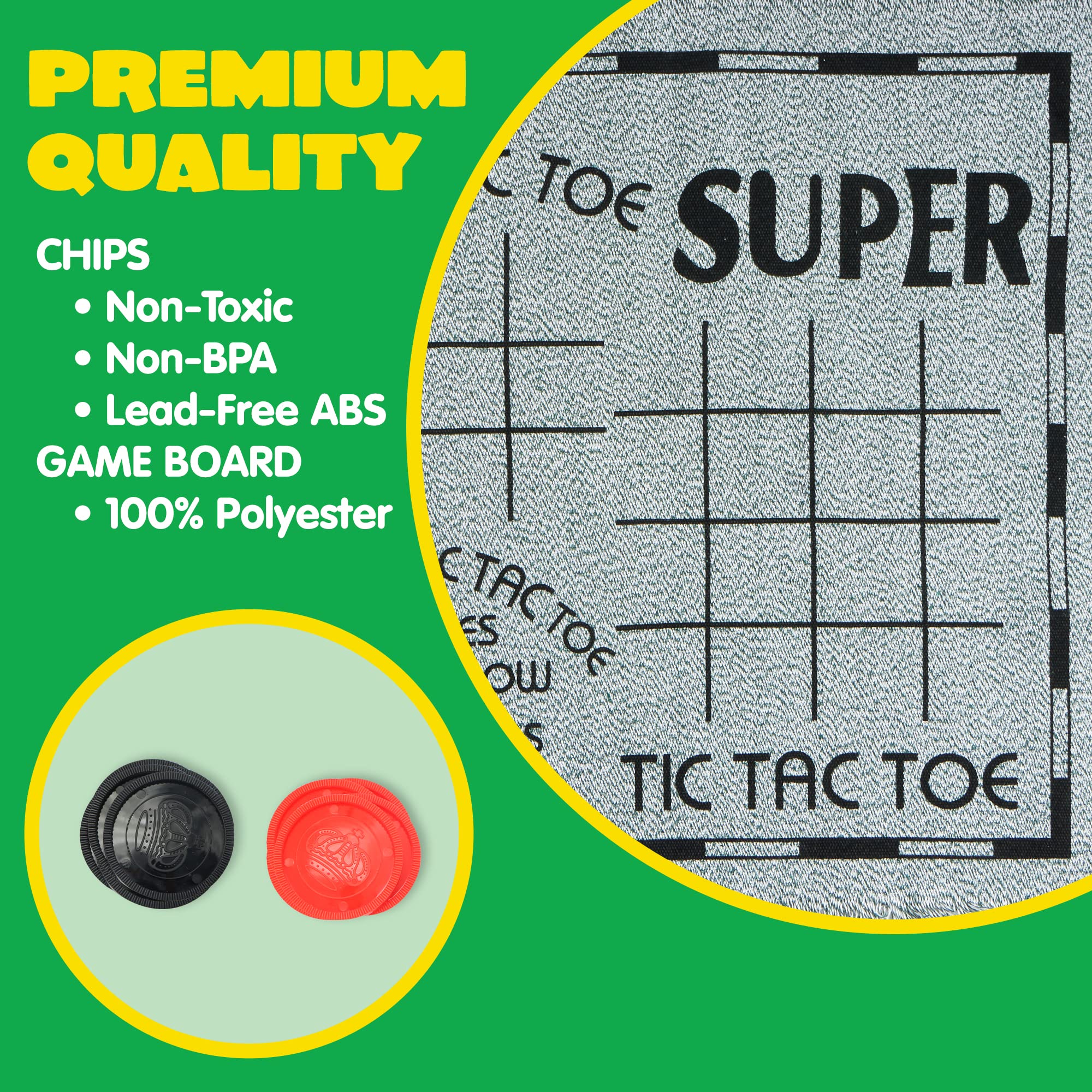 JOYIN durable 2.8-inch giant game pieces for lasting play