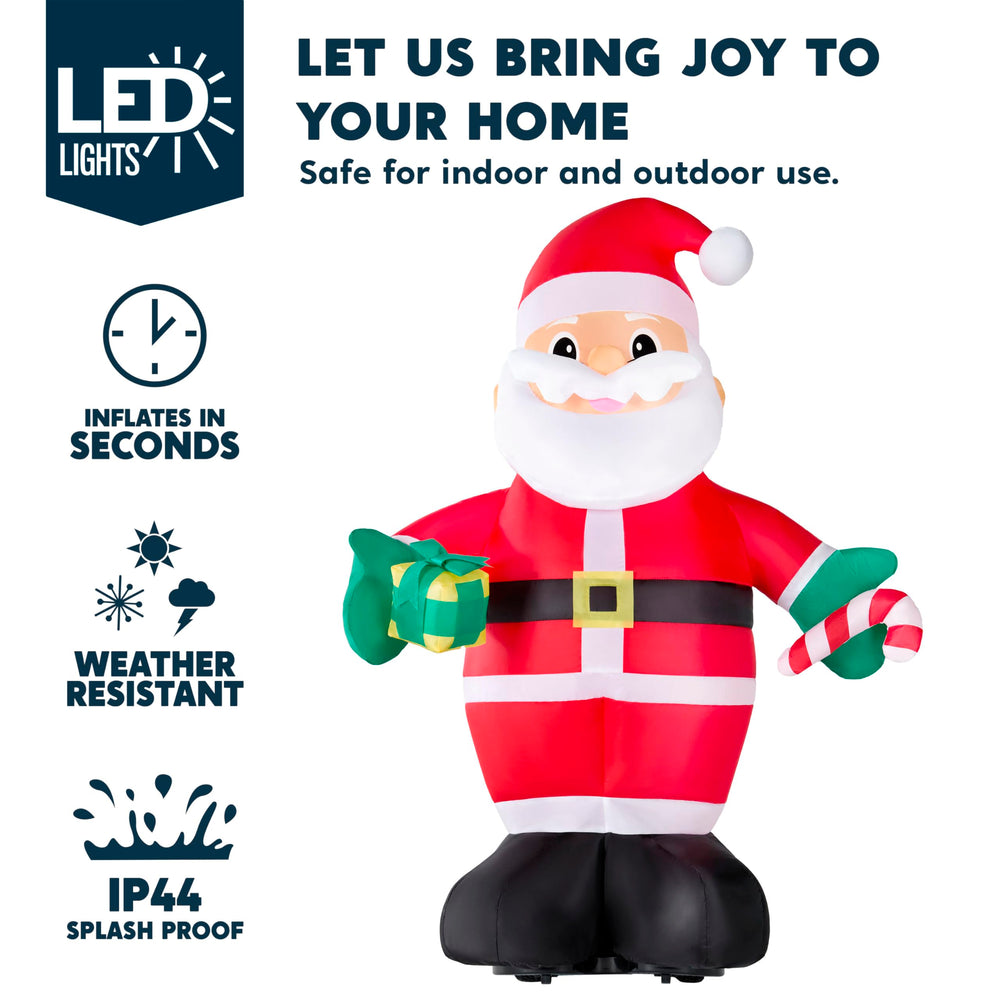 JOYIN Santa 360-degree rotation creates a dynamic display from every angle.