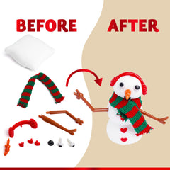 JOYIN scarves, buttons, eyes, and noses ready for unique snowman faces.
