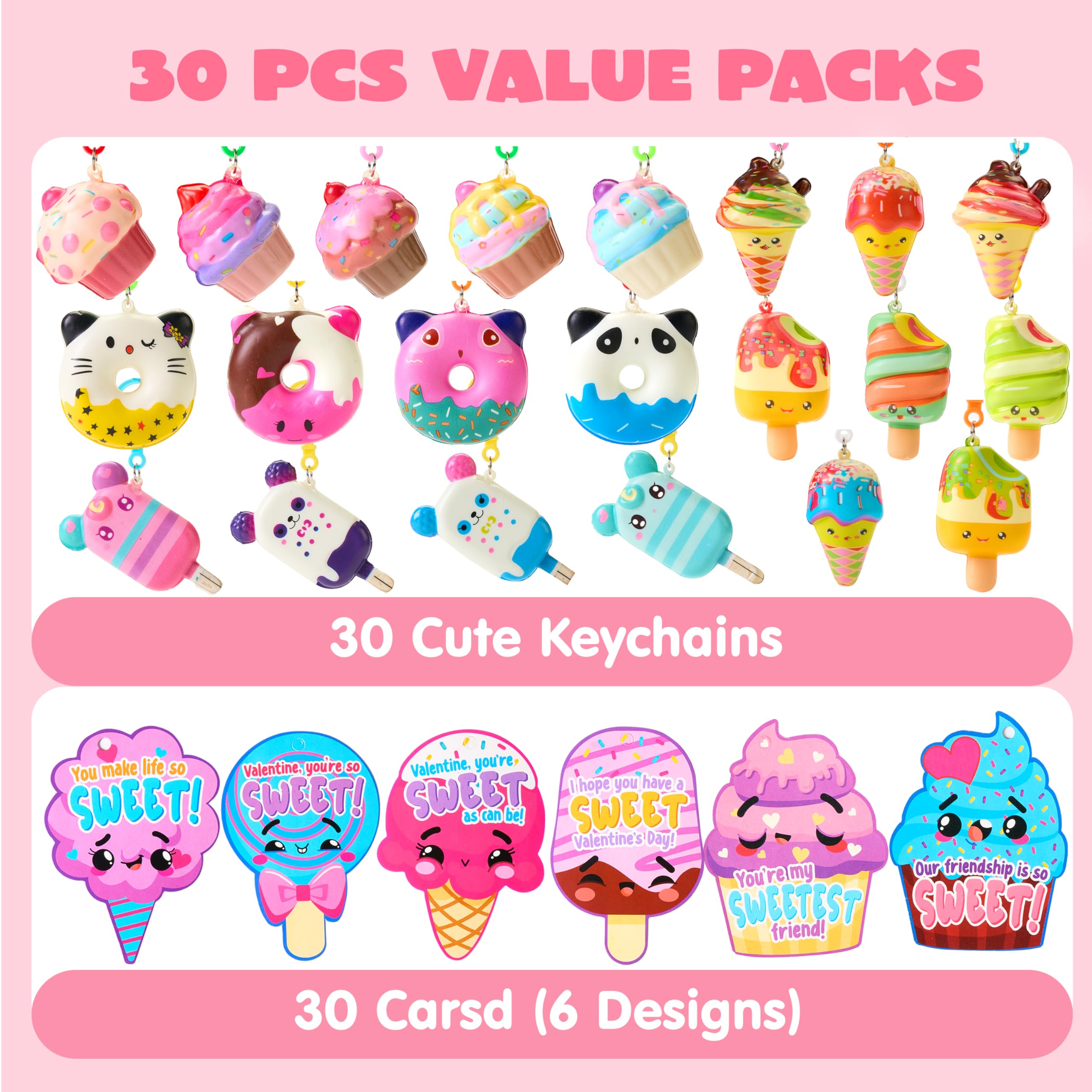 JOYIN seven unique dessert designs showcase cute slow-rising squishies for kids.