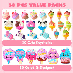 JOYIN seven unique dessert designs showcase cute slow-rising squishies for kids.