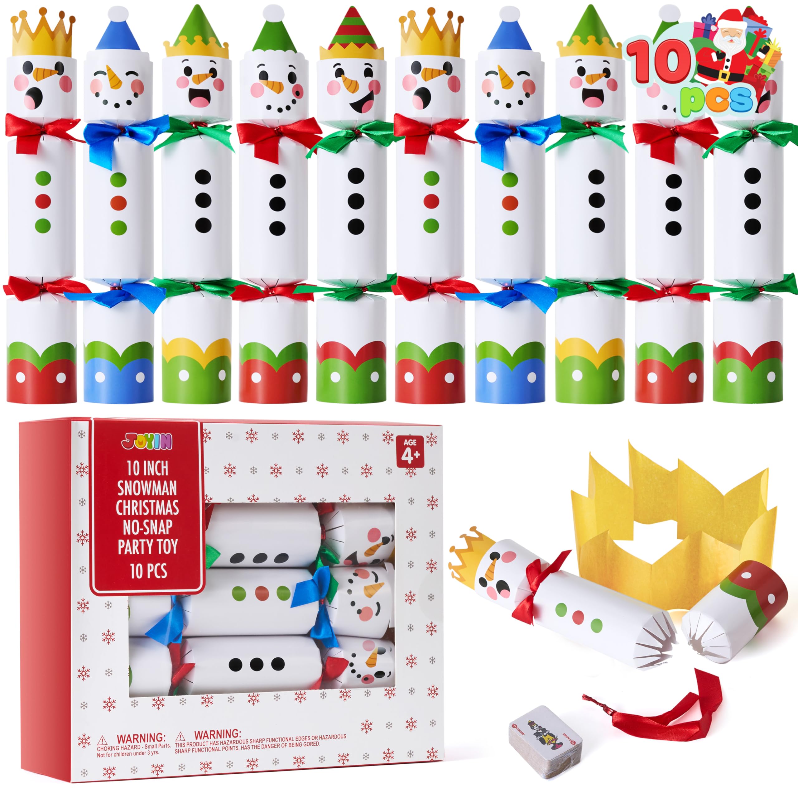 JOYIN snowman party favor set adds festive fun to any holiday table.