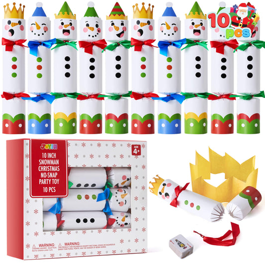 JOYIN snowman party favor set adds festive fun to any holiday table.