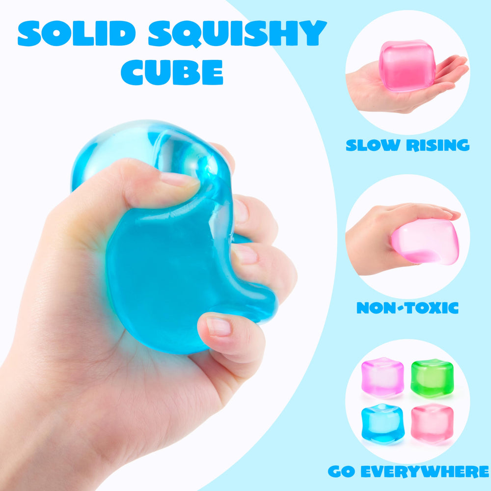 JOYIN stress cube 4-pack colorful cubes ideal for tactile play and sensory calm.