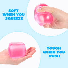 JOYIN stress cube 4-pack side view shows compact design for desk use and quick relief.