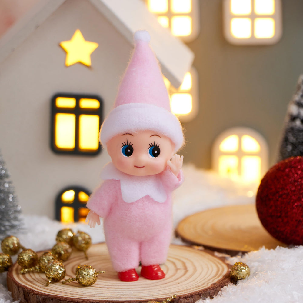 JOYIN sturdy plastic elf doll designed for durable holiday use.