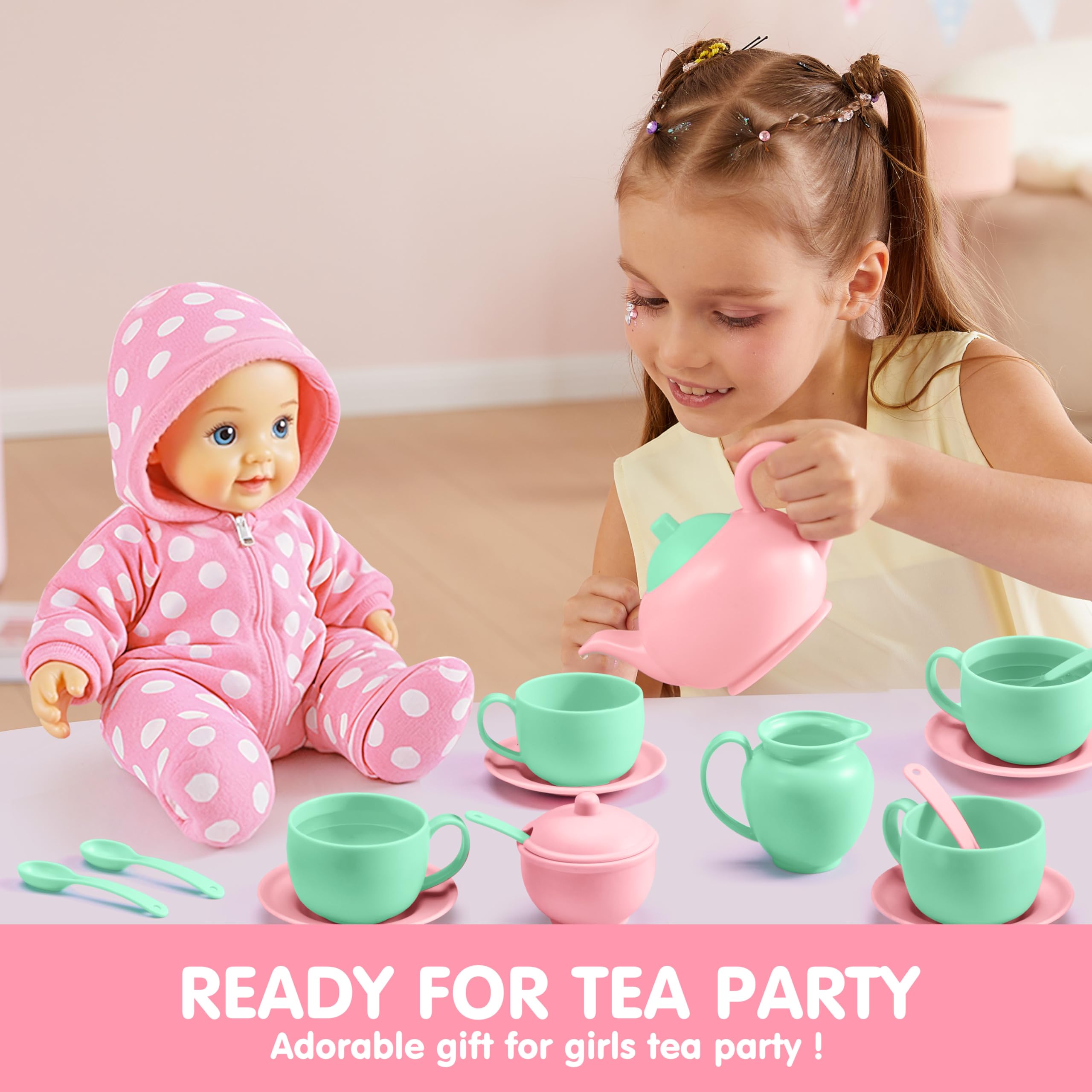 JOYIN tea party sugar bowl adds a realistic touch to role play.